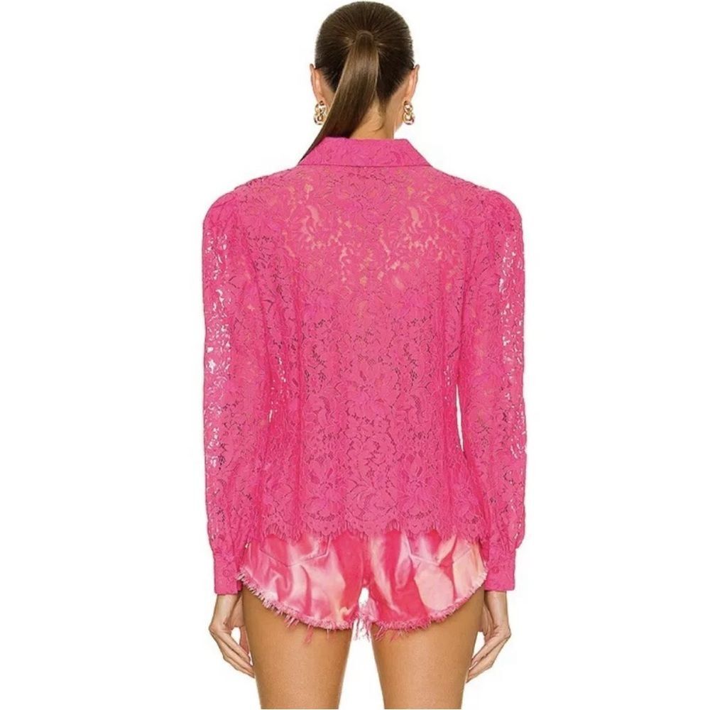 L’Agence Jenica Lace Blouse, Pink, NWT, Size XS - Picture 6 of 14